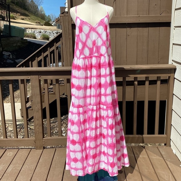 ANTHROPOLOGIE Maeve Geneva Tiered Maxi Dress Size XL - Picture 2 of 15